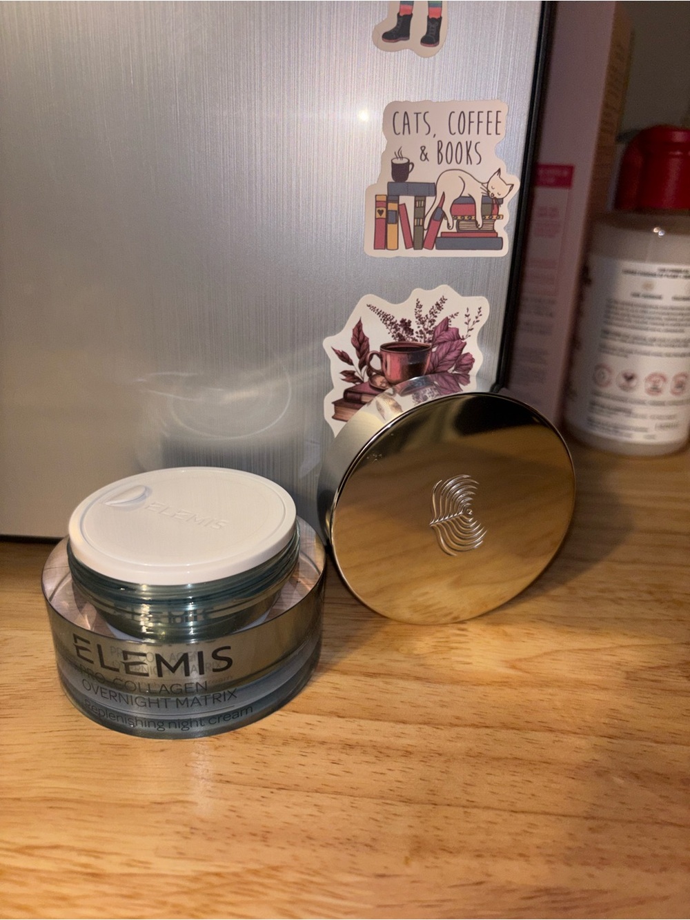 ELEMIS Overnight Matrix Moisturizer in Silver and Teal Packaging